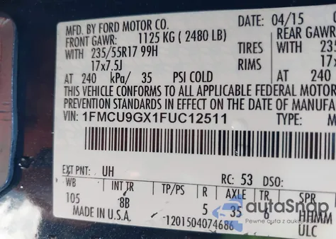 1FMCU9GX1FUC12511